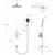 Душевая система для ванна BelBagno DUE-VDSET-GM, оружейная сталь - фото 10