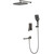 Душевая система для ванна BelBagno DUE-VDSET-GM, оружейная сталь - фото 2