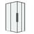 Душевое ограждение Grossman Galaxy 110х100 см 300.K33.01.1110.21.00, чёрный/прозрачное - фото 