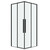 Душевое ограждение Grossman Galaxy 100х100 см 300.K33.01.1010.21.00, чёрный/прозрачное - фото 