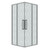 Душевое ограждение Grossman Cosmo 90х90 см 300.K33.02.9090.10.02, хром/шиншилла - фото 