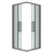 Душевое ограждение Grossman Cosmo 80х80 см 300.K33.02.8080.42.00, оружейная сталь/прозрачное - фото 2