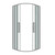 Душевое ограждение Grossman Cosmo 80х80 см 301.K33.02.8080.10.00, хром/прозрачное - фото 2