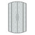 Душевое ограждение Grossman Cosmo 90х90 см 301.K33.02.9090.10.02, хром/шиншилла - фото 