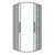 Душевое ограждение Grossman Cosmo 100х100 см 301.K33.02.1010.10.02, хром/шиншилла - фото 2
