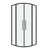 Душевое ограждение Grossman Cosmo 90х90 см 301.K33.02.9090.42.00, оружейная сталь/прозрачное - фото 