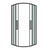 Душевое ограждение Grossman Cosmo 100х100 см 301.K33.02.1010.42.00, оружейная сталь/прозрачное - фото 2