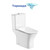 Унитаз-компакт безободковый Aquatek Optima T Square AQ4421-00 с ультратонкой крышкой микролифт (система смыва Торнадо) - фото 
