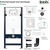 Инсталляция с подвесным безободковым унитазом комплект: Iddis Basic BASB030i73 сиденье микролифт, крепление, кнопка смыва белая - фото 15