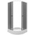 Душевое ограждение Triton Грэй 90x90 см Щ0000066464, белый/тонированное - фото 