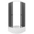 Душевое ограждение Triton Грэй 90x90 см Щ0000066465, белый/тонированное - фото 