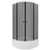 Душевое ограждение Triton Грэй 90x90 см Щ0000066465, белый/тонированное - фото 2