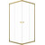 Душевое ограждение Triton Вента 90x90 см Щ0000076256, золото/прозрачное - фото 
