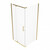 Душевое ограждение Triton Терра 90x90 см Щ0000073933, золото/прозрачное - фото 2