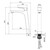 Смеситель для раковины высокий Wonzon & Woghand Forza WW-239031-CR - фото 2