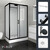 Душевая кабина Parly Bett 120х80 см BETT B120, чёрный/матовое (безсиликоновая сборка) - фото 3