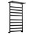 Полотенцесушитель электрический Wonzon & Woghand Frankfurt с полкой П12 472x906 мм WW-A1029-MB, чёрный матовый - фото 
