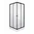 Душевое ограждение Parly ZQ 90х90 см ZFQ911B, чёрный/прозрачное - фото 6