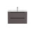 Тумба подвесная с раковиной-столешницей BelBagno 90 см ETNA-900-2C-SO-GSO (раковина BB900ETL) тёмно-серый матовый - фото 