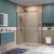 Душевое ограждение BelBagno 130x90 см SOFT_CLOSE-1-AH-1-130/90-C-GM, оружейная сталь/прозрачное - фото 2