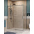 Душевое ограждение BelBagno 140x90 см SOFT_CLOSE-2-AH-1-140/90-C-GM, оружейная сталь/прозрачное - фото 