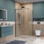Душевое ограждение BelBagno 100x100 см SOFT_CLOSE-2-A-1-100-C-GM, оружейная сталь/прозрачное - фото 3
