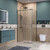 Душевое ограждение BelBagno 100x90 см SOFT_CLOSE-2-AH-1-100/90-C-GM, оружейная сталь/прозрачное - фото 2