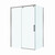 Душевое ограждение BelBagno 130x80 см SOFT_CLOSE-1-AH-1-130/80-C-GM, оружейная сталь/прозрачное - фото 4
