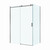 Душевое ограждение BelBagno 140x80 см SOFT_CLOSE-2-AH-1-140/80-C-GM, оружейная сталь/прозрачное - фото 3