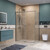 Душевое ограждение BelBagno 140x80 см SOFT_CLOSE-2-AH-1-140/80-C-GM, оружейная сталь/прозрачное - фото 2