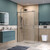 Душевое ограждение BelBagno 130x90 см SOFT_CLOSE-2-AH-1-130/90-C-GM, оружейная сталь/прозрачное - фото 2