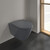 Унитаз подвесной безободковый Villeroy&Boch Subway 2.0 5614R0I4 (CeramicPlus) с крышкой микролифт, графит - фото 3