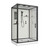 Душевая кабина Niagara Standart 120x90 см ST120/90/15Q/BL (безсиликоновая сборка) чёрный/прозрачное - фото 2