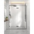 Душевая дверь Veconi Premium Alassio 120 см AL-120-00-GR-C4, брашированный графит/прозрачное - фото 