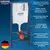 Инсталляция с подвесным унитазом комплект: Grohe Rapid SL 38772001 с подвесным безободковым унитазом Azario Riano AZ-2808E сиденье микролифт, крепление, с кнопкой смыва хром (Система смыва торнадо) - фото 18