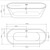 Ванна отдельностоящая Loranto 170х75 см CS-01-170 - фото 4