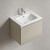 Тумба подвесная с раковиной Sancos Snob R 1.0 60 см SNR1.060CE, Beige soft (раковина Element CN7001) - фото 