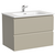 Тумба подвесная с раковиной-столешницей Sancos Snob R 70 см SNR70CE, Beige Soft (раковина Element CN7007) - фото 2