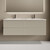 Тумба подвесная с раковиной-столешницей Sancos Snob R 140 см SNR70CE, Beige Soft (раковина Grace CN7022) - фото 3