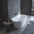 Ванна отдельностоящая Cezares Solid Surface COMFORT 170x75 см CZR-COMFORT-170-75-53-SSB, белый матовый - фото 2