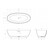 Ванна отдельностоящая Cezares Solid Surface 170x76 см CZR-LIBERTA-170-76-56-SSB, белый матовый - фото 4