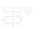 Ванна отдельностоящая Cezares Solid Surface 170x76 см CZR-LINER-170-76-56-SSB, белый матовый - фото 5