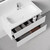 Тумба подвесная с раковиной Sancos Snob R 90 см SNR90W, Bianco (раковина Grace CN7019) - фото 4