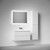 Тумба подвесная с раковиной Sancos Snob R 90 см SNR90W, Bianco (раковина Grace CN7019wx) - фото 5