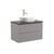 Тумба подвесная с раковиной Sancos Snob R 80 см SNR80SM, Doha soft (раковина Element CN6019, столешница TT80A1X) - фото 