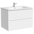Тумба подвесная с раковиной Sancos Folk 70 см FL70W, Bianco (раковина Element CN7007) - фото 
