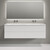 Тумба подвесная с раковиной-столешницей Sancos Folk 160 см FL80W, Bianco (раковина Grace ​CN7023wx) - фото 