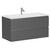 Тумба подвесная с раковиной Sancos Folk 100 см FL100GS, Grey soft (раковина Grace ​CN7013​) - фото 