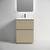 Тумба напольная с раковиной Sancos Folk Floor 60 см FL60FCP, капучино (раковина Grace CN7011) - фото 3