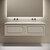 Тумба подвесная с раковиной-столешницей Sancos Very 140 см VR70CE, Beige soft (раковина Grace CN7022wx​) - фото 